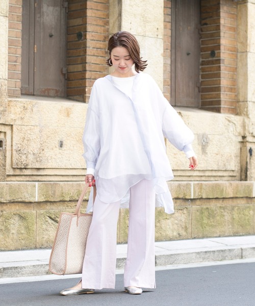 DouDou(ドゥドゥ)の「【SS】セミフレアパンツB(その他パンツ・レディース・ピンク・38/36)」の3枚目の写真