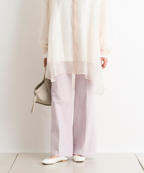 DouDou(ドゥドゥ)の「【SS】セミフレアパンツB(その他パンツ・レディース・ピンク・38/36)」の7枚目の写真