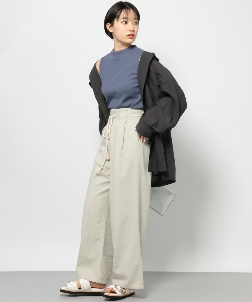 PAGEBOY（ページボーイ）の「ライトミリタリーシャツジャケット（ミリタリージャケット・レディース・チャコールグレー/ベージュ/カーキ/ブラック系その他・FREE）」の6枚目の写真