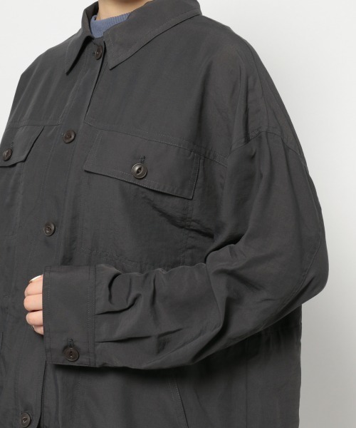 PAGEBOY（ページボーイ）の「ライトミリタリーシャツジャケット（ミリタリージャケット・レディース・チャコールグレー/ベージュ/カーキ/ブラック系その他・FREE）」の11枚目の写真