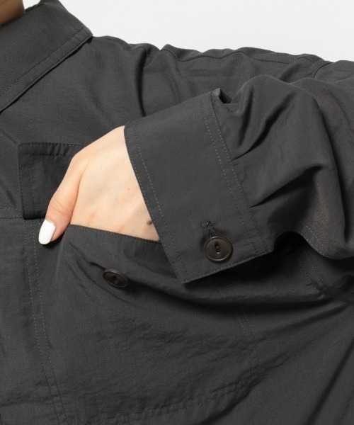 PAGEBOY（ページボーイ）の「ライトミリタリーシャツジャケット（ミリタリージャケット・レディース・チャコールグレー/ベージュ/カーキ/ブラック系その他・FREE）」の12枚目の写真