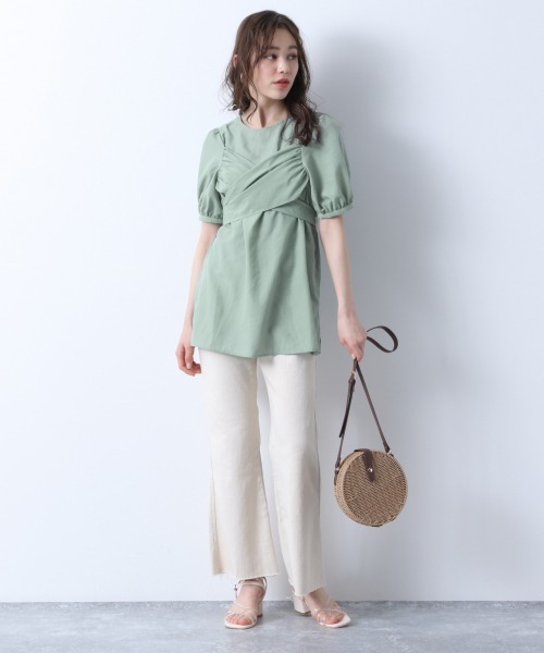 Heather(ヘザー)の「フレアデニムパンツ 880100(デニムパンツ・レディース・アイボリー/ブルー系その他・S/M)」の3枚目の写真