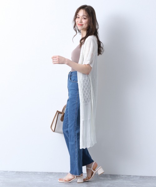Heather(ヘザー)の「フレアデニムパンツ 880100(デニムパンツ・レディース・アイボリー/ブルー系その他・S/M)」の9枚目の写真