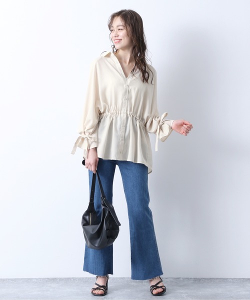 Heather(ヘザー)の「フレアデニムパンツ 880100(デニムパンツ・レディース・アイボリー/ブルー系その他・S/M)」の16枚目の写真