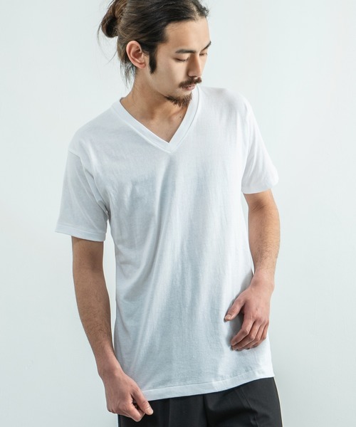 HANES(ヘインズ)の「Hanes ヘインズ 3枚組 アカラベルクルーネック VネックTシャツ HM2135G HM2145K(Tシャツ/カットソー・メンズ・ホワイト系その他/ホワイト・X-LARGE/SMALL/M/XL/S/L/LARGE/MEDIUM)」の22枚目の写真