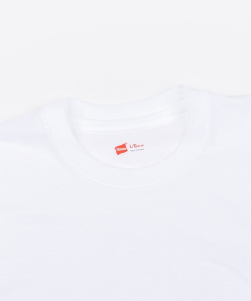 HANES(ヘインズ)の「Hanes ヘインズ 3枚組 アカラベルクルーネック VネックTシャツ HM2135G HM2145K(Tシャツ/カットソー・メンズ・ホワイト系その他/ホワイト・X-LARGE/SMALL/M/XL/S/L/LARGE/MEDIUM)」の10枚目の写真