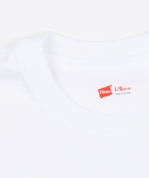 HANES(ヘインズ)の「Hanes ヘインズ 3枚組 アカラベルクルーネック VネックTシャツ HM2135G HM2145K(Tシャツ/カットソー・メンズ・ホワイト系その他/ホワイト・X-LARGE/SMALL/M/XL/S/L/LARGE/MEDIUM)」の14枚目の写真