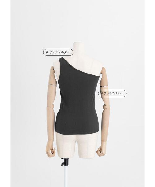 LAATO(ラート)の「CUP IN ONE SHOULDER TANK(その他アンダーウェア/インナー・レディース・チャコールグレー/ブラック/ベージュ/ブラウン/オフホワイト・FREE)」の16枚目の写真