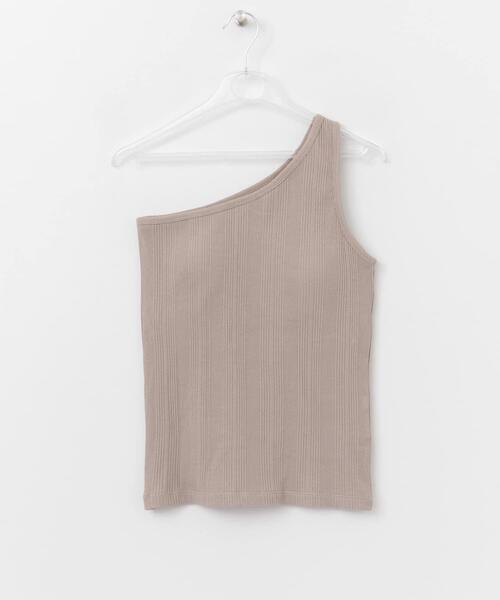 LAATO(ラート)の「CUP IN ONE SHOULDER TANK(その他アンダーウェア/インナー・レディース・チャコールグレー/ブラック/ベージュ/ブラウン/オフホワイト・FREE)」の19枚目の写真