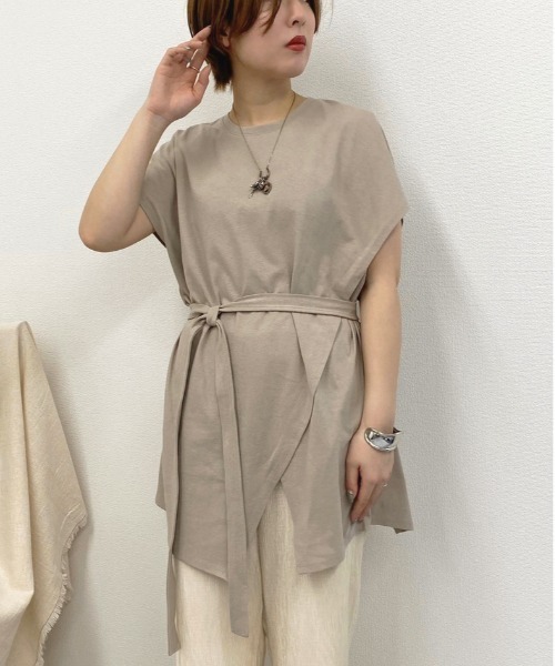 apres jour mignon（アプレジュールミニョン）の「アシメデザインTシャツ【ZOZOTOWN限定アイテム】（Tシャツ/カットソー・レディース・オフホワイト/その他/ミント・フリー）」の3枚目の写真