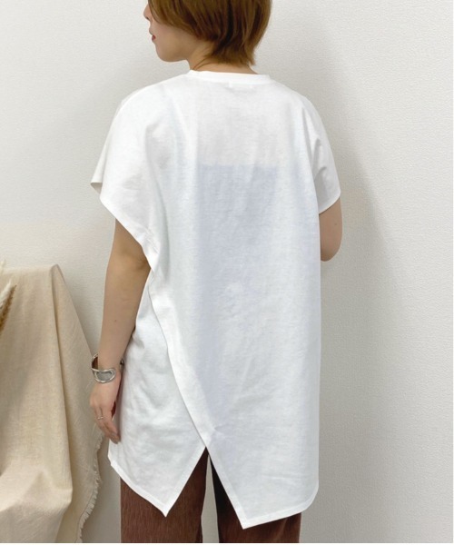 apres jour mignon（アプレジュールミニョン）の「アシメデザインTシャツ【ZOZOTOWN限定アイテム】（Tシャツ/カットソー・レディース・オフホワイト/その他/ミント・フリー）」の8枚目の写真