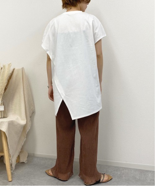 apres jour mignon（アプレジュールミニョン）の「アシメデザインTシャツ【ZOZOTOWN限定アイテム】（Tシャツ/カットソー・レディース・オフホワイト/その他/ミント・フリー）」の11枚目の写真