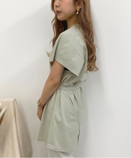 apres jour mignon（アプレジュールミニョン）の「アシメデザインTシャツ【ZOZOTOWN限定アイテム】（Tシャツ/カットソー・レディース・オフホワイト/その他/ミント・フリー）」の15枚目の写真