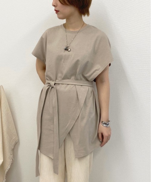 apres jour mignon（アプレジュールミニョン）の「アシメデザインTシャツ【ZOZOTOWN限定アイテム】（Tシャツ/カットソー・レディース・オフホワイト/その他/ミント・フリー）」の20枚目の写真