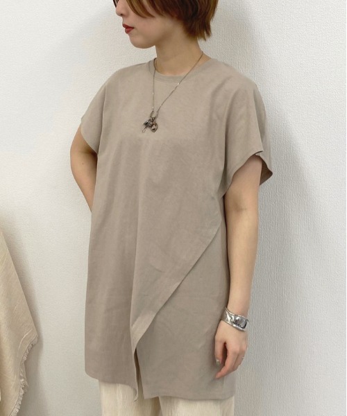 apres jour mignon（アプレジュールミニョン）の「アシメデザインTシャツ【ZOZOTOWN限定アイテム】（Tシャツ/カットソー・レディース・オフホワイト/その他/ミント・フリー）」の21枚目の写真