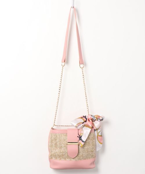 STYLEBLOCK（スタイルブロック）の「ミニショルダーかごバッグ（かごバッグ・レディース・ブラック/ピンク/グリーン/グレー・FREE）」の8枚目の写真