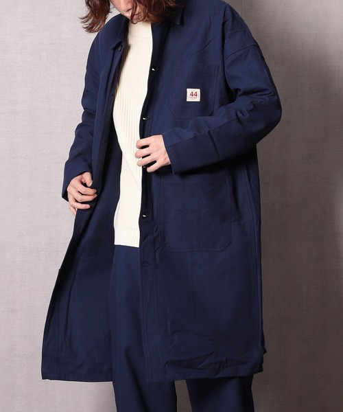 MACOBER(マコバー)フリークスストア M ステンカラーコート 黒 オーバー FREAK'S STORE（フリークスストア）の「【WEB限定】MACOBER