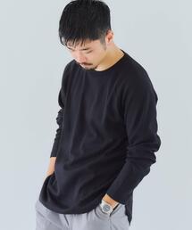 green label relaxing | SC ドライワッフル クルーネック 長袖 カットソー ＜ 機能性生地 / 吸水速乾 ＞ #(Tシャツ/カットソー)