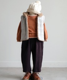Hoppetta（ホッペッタ）の「Hoppetta ボアリバーシブルベスト 90-100cm（ベスト）」