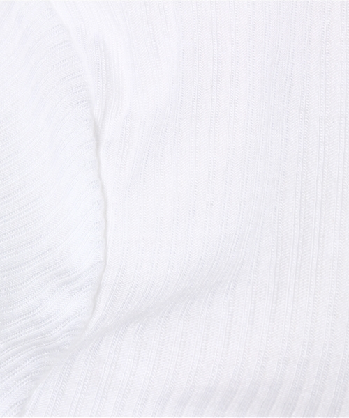 TOPSHOP（トップショップ）の「LONG SLEEVE SKINNY RIB CROP TOP/ロングスリーブ スキニー リブクロップ トップ（Tシャツ/カットソー・レディース・ホワイト・6/10/12/8）」の5枚目の写真
