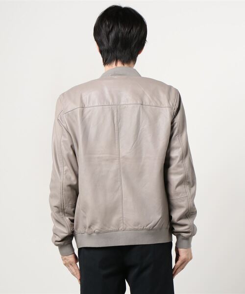 shabany☆ヘビーウエイト☆牛革☆leather bomber jacket