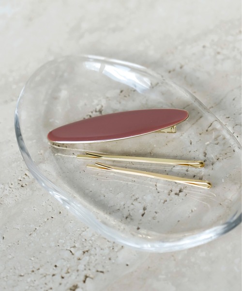 シックカラーの艶めきクリップ 3本セット バレッタ ヘアクリップ Anemone アネモネ のファッション通販 Zozotown