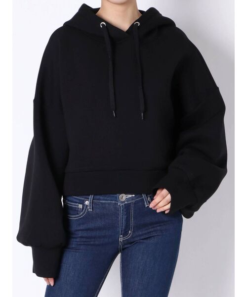 GYDA（ジェイダ）の「ポンチショートパーカー（パーカー・レディース・ブラック/オフホワイト/ベージュ・FREE）」の16枚目の写真