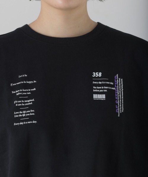 PAGEBOY（ページボーイ）の「デザインロゴT（Tシャツ/カットソー・レディース・オフホワイト/ブラック・FREE）」の8枚目の写真