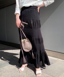 SHENERY | レーヨン混ティアードニットスカート(スカート)