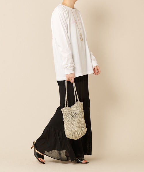 シーナリー【定価 ¥17,600】 ティアードニットロングスカート 黒スカート SHENERY スカート ティアードニットロングスカート : ZOZOTOWN