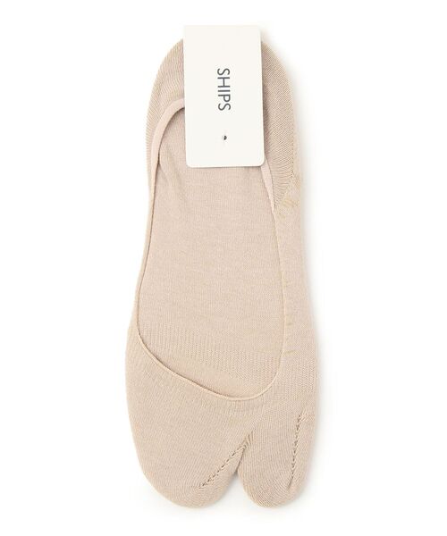 SHIPS（シップス）の「デオドラント浅履き足袋ソックス（ソックス/靴下・レディース・ブラック/ベージュ/ライトホワイト/ライトグレー・ONE SIZE）」の4枚目の写真