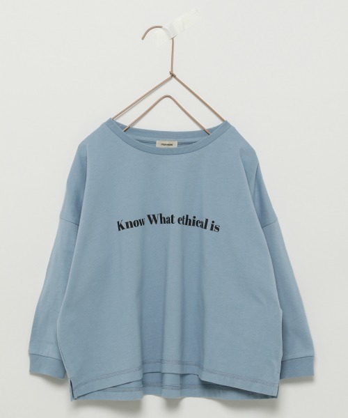 LOWRYS FARM(ローリーズファーム)の「monmimiコラボロンT 934527(Tシャツ/カットソー・キッズ・チャコールグレー/ブルー/アイボリー・35/34/31/32/33)」の8枚目の写真