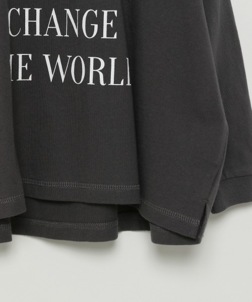 LOWRYS FARM(ローリーズファーム)の「monmimiコラボロンT 934527(Tシャツ/カットソー・キッズ・チャコールグレー/ブルー/アイボリー・35/34/31/32/33)」の12枚目の写真