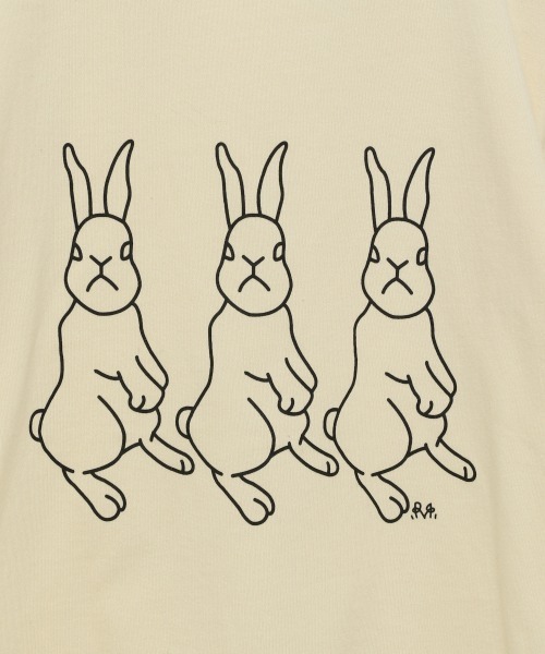 LOWRYS FARM(ローリーズファーム)の「monmimiコラボロンT 934527(Tシャツ/カットソー・キッズ・チャコールグレー/ブルー/アイボリー・35/34/31/32/33)」の16枚目の写真