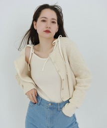 TINA：JOJUN | 肩リボンキャミインナー TINA：JOJUN(キャミソール)