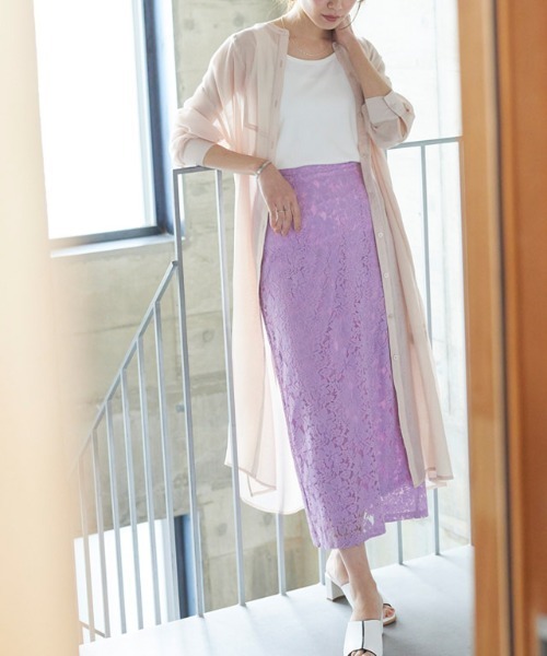 レースタイトロングスカート スカート Pierrot ピエロ のファッション通販 Zozotown