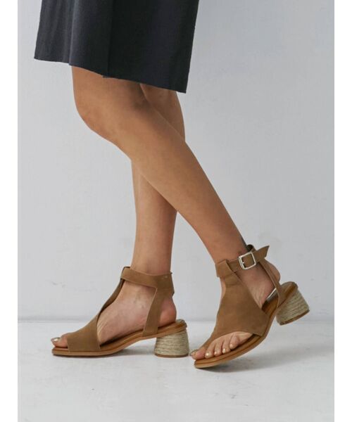 Ungrid（アングリッド）の「ジュートヒールサンダル（サンダル・レディース・ブラック/ブラウン・S/M/L）」の6枚目の写真