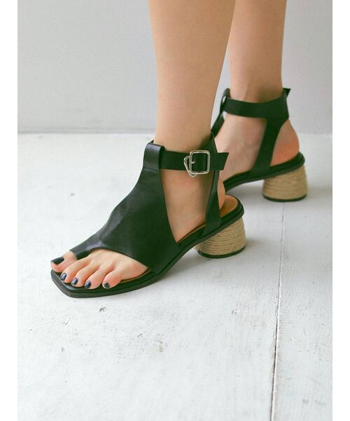 Ungrid（アングリッド）の「ジュートヒールサンダル（サンダル・レディース・ブラック/ブラウン・S/M/L）」の4枚目の写真