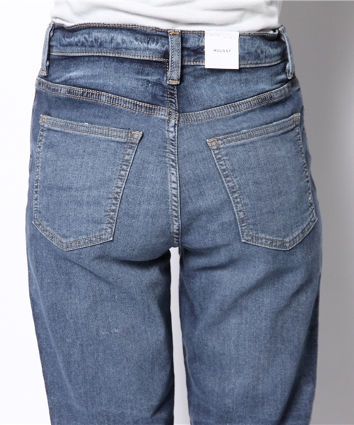 MOUSSY（マウジー）の「BLUE FF Slim Tapered（デニムパンツ・レディース・ブルー・25inch/24inch/23inch/26inch/27inch）」の5枚目の写真