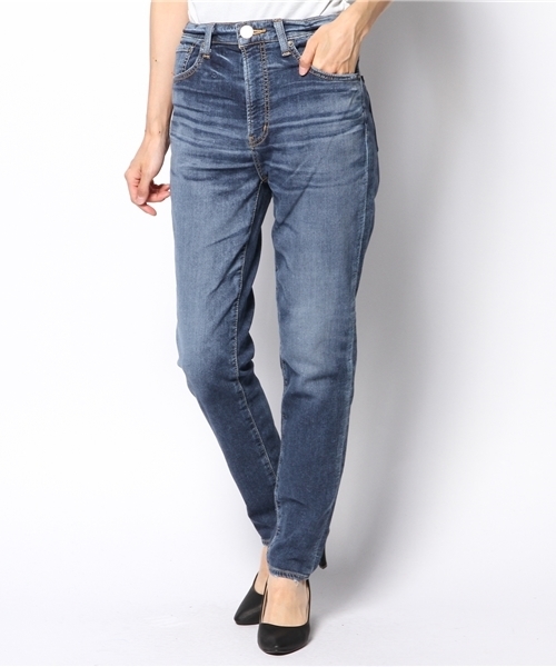 MOUSSY（マウジー）の「BLUE FF Slim Tapered（デニムパンツ・レディース・ブルー・25inch/24inch/23inch/26inch/27inch）」の10枚目の写真