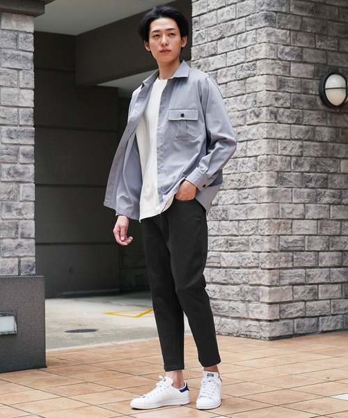 roshell(ロシェル)の「ルーズテーパードストレッチアンクルパンツ(チノパンツ・メンズ・ホワイト/ライトグレー/ブラック/ベージュ/ネイビー/グレー/モカ/ブラック系その他/グレー系その他/グレー系その他2・SMALL/MEDIUM/LARGE/X-LARGE)」の17枚目の写真