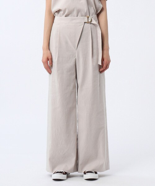 UNTITLED（アンタイトル）の「◆【洗える】テンダーリノストレッチワイドパンツ（その他パンツ・レディース・ネイビー/ライトグリーン/ライトベージュ/ホワイト系/ブラウン系その他/ベージュ系9・00/01/02/03/99）」の18枚目の写真