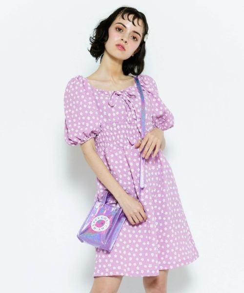 Candy Stripper（キャンディストリッパー）の「HAPPY GO LUCKY SHOULDER バッグ（ショルダーバッグ・レディース・ブルー/ピンク/シルバー・FREE）」の7枚目の写真