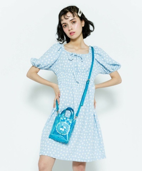 Candy Stripper（キャンディストリッパー）の「HAPPY GO LUCKY SHOULDER バッグ（ショルダーバッグ・レディース・ブルー/ピンク/シルバー・FREE）」の13枚目の写真