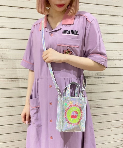 Candy Stripper（キャンディストリッパー）の「HAPPY GO LUCKY SHOULDER バッグ（ショルダーバッグ・レディース・ブルー/ピンク/シルバー・FREE）」の15枚目の写真