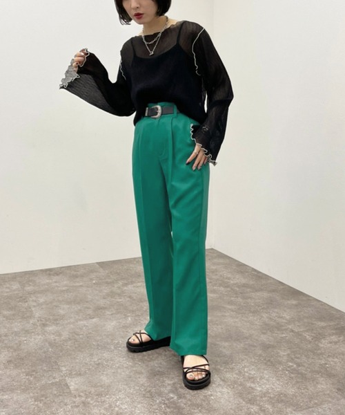 apres jour mignon（アプレジュールミニョン）の「メロー楊柳ＴＯＰＳ 【ZOZOTOWN限定アイテム】（Tシャツ/カットソー・レディース・ブラック/アイボリー/ライトブルー/グリーン系その他・フリー/X-LARGE）」の19枚目の写真