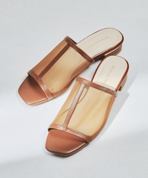 ORiental TRaffic | ●2021春夏新作●スクエアトゥ切替チュールサンダル/11219(サンダル)