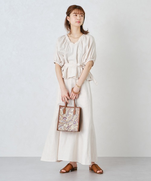 ORiental TRaffic（オリエンタルトラフィック）の「スクエアトゥ切替チュールサンダル/11219（サンダル・レディース・オレンジ/ブラウン/ネイビー/パープル・LL/3L/SS/S/M/L）」の11枚目の写真