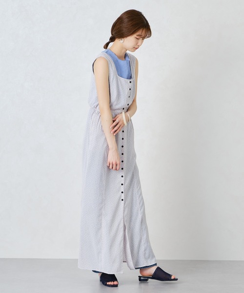 ORiental TRaffic（オリエンタルトラフィック）の「スクエアトゥ切替チュールサンダル/11219（サンダル・レディース・オレンジ/ブラウン/ネイビー/パープル・LL/3L/SS/S/M/L）」の18枚目の写真