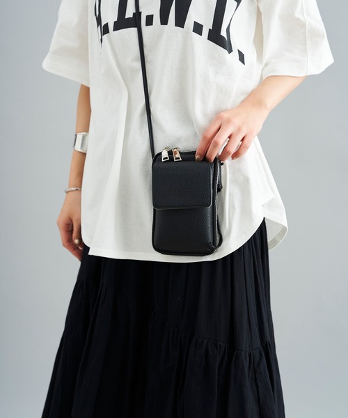 DouDou（ドゥドゥ）の「機能ミニポシェット（トートバッグ・レディース・ブラック/ブラウン/ライトベージュ・FREE）」の9枚目の写真